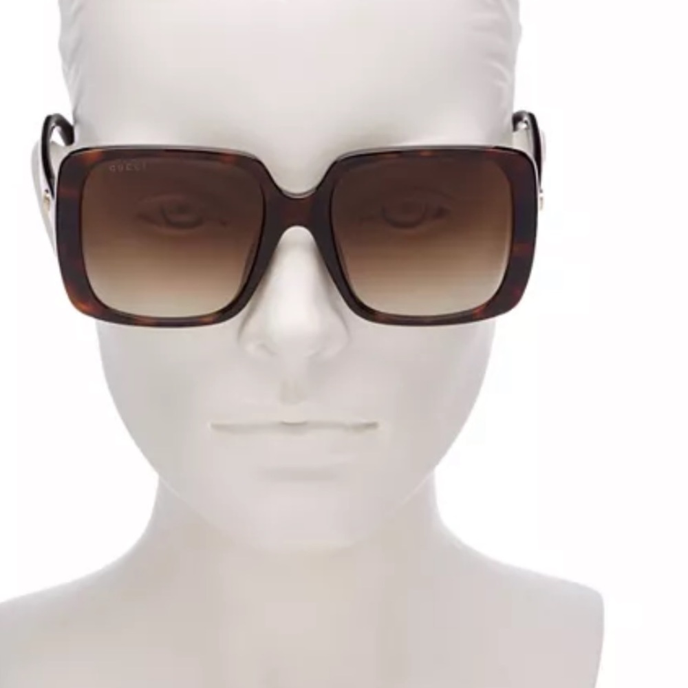 Gucci tortoise square glasses new in case